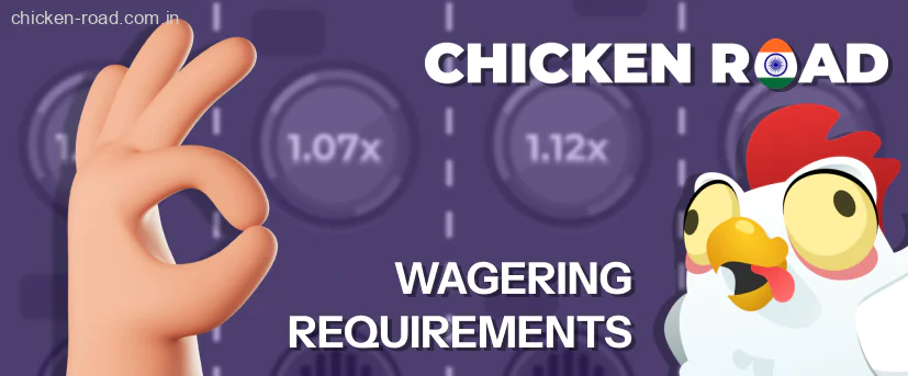 Wagering conditions for a Chicken Road bonus code